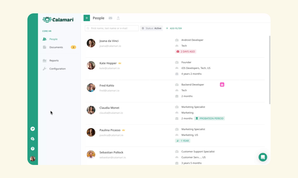 Calamary.io aplikasi data karyawan