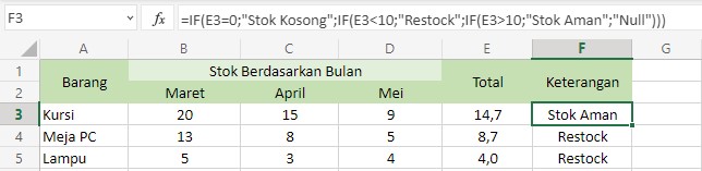 rumus excel multiif