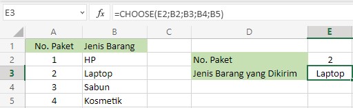 rumus excel choose