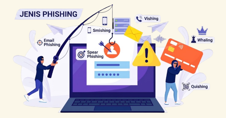 Ilustrasi Jenis-Jenis Phishing