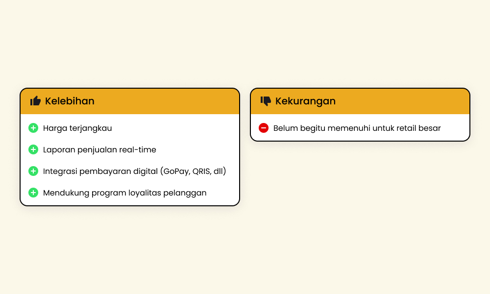 Kelebihan dan kekurangan Moka POS