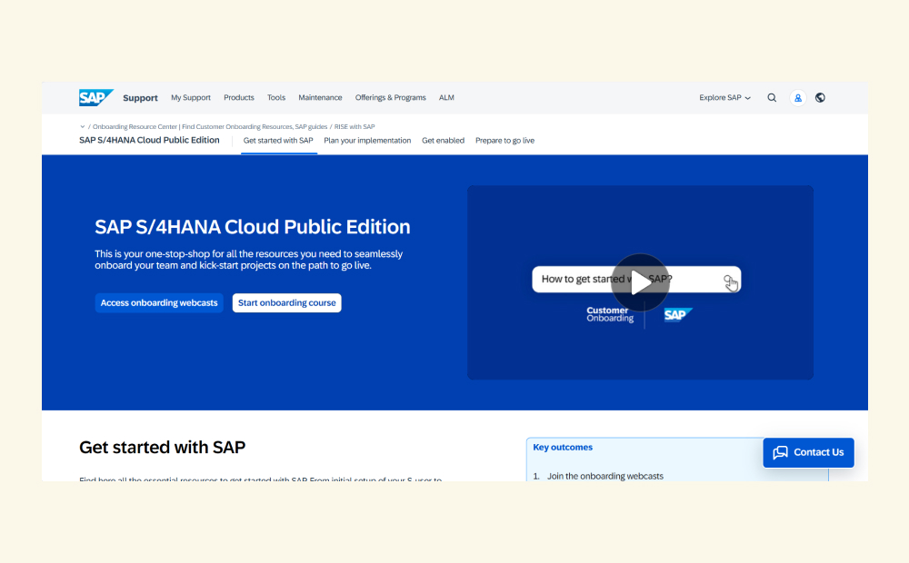 SAP S/4HANA Cloud Public Edition ERP