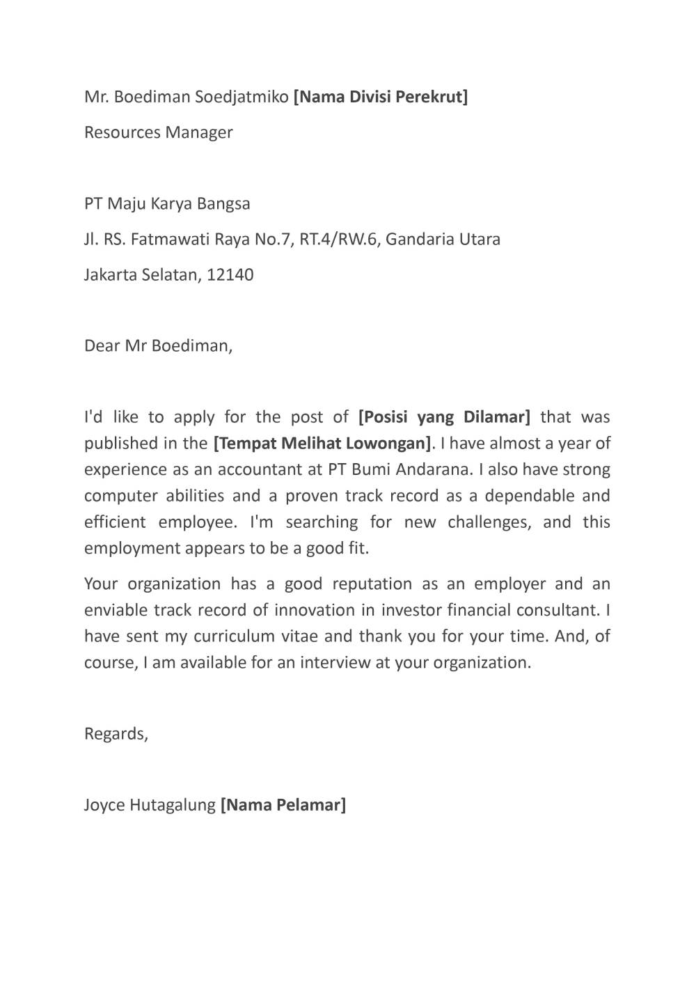 contoh application letter-6 contoh application letter
