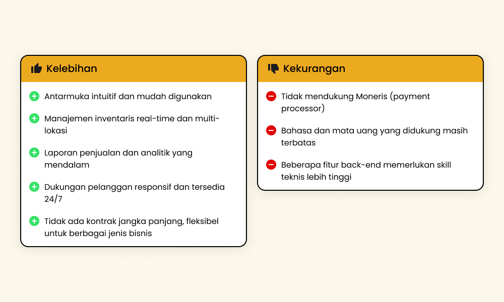 Kelebihan dan kekurangan Korona POS