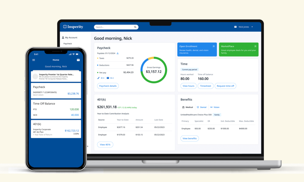 Insperity aplikasi data karyawan