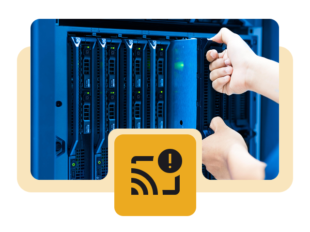 Backup berada di jaringan yang sama dengan data utama Backup berada di jaringan yang sama dengan data utama