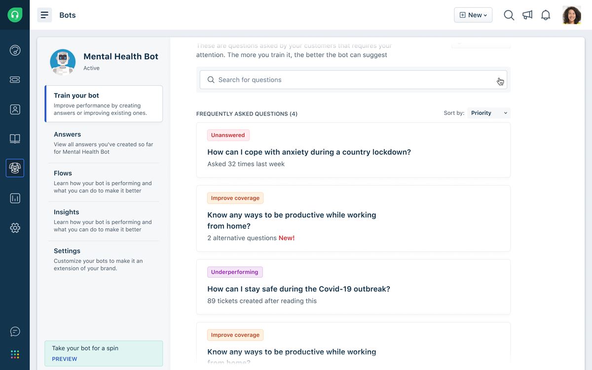 mengkategorikan percakapan