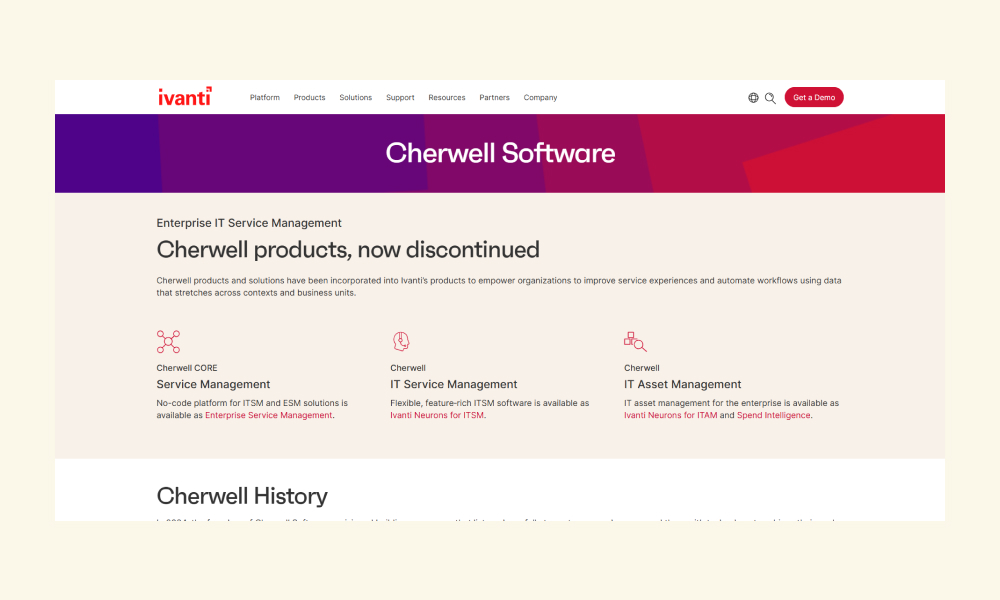 Cherwell Service Management