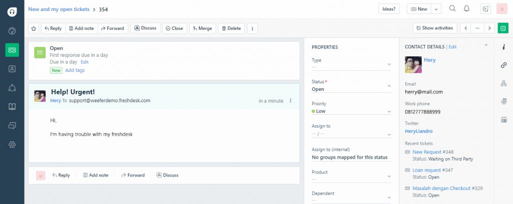 Sales dan Support Integrasi terbaru Freshsales dan Freshdesk