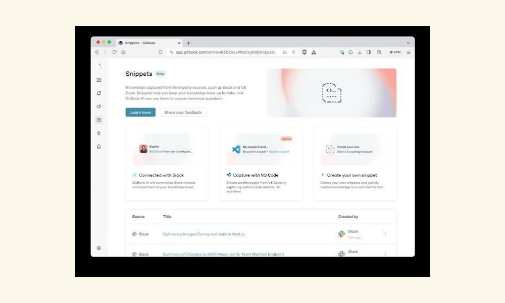 GitBook knowledge base