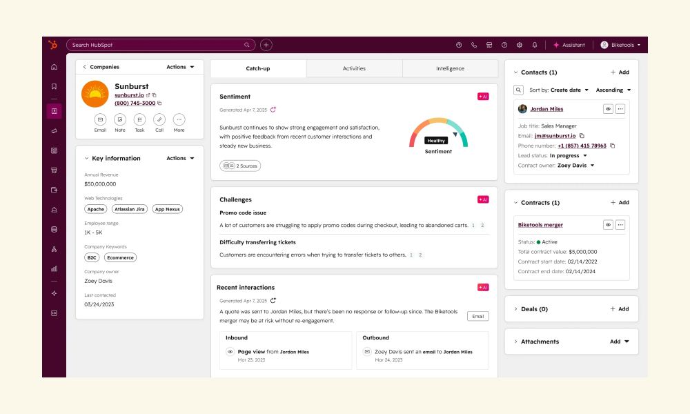 HubSpot CRM image