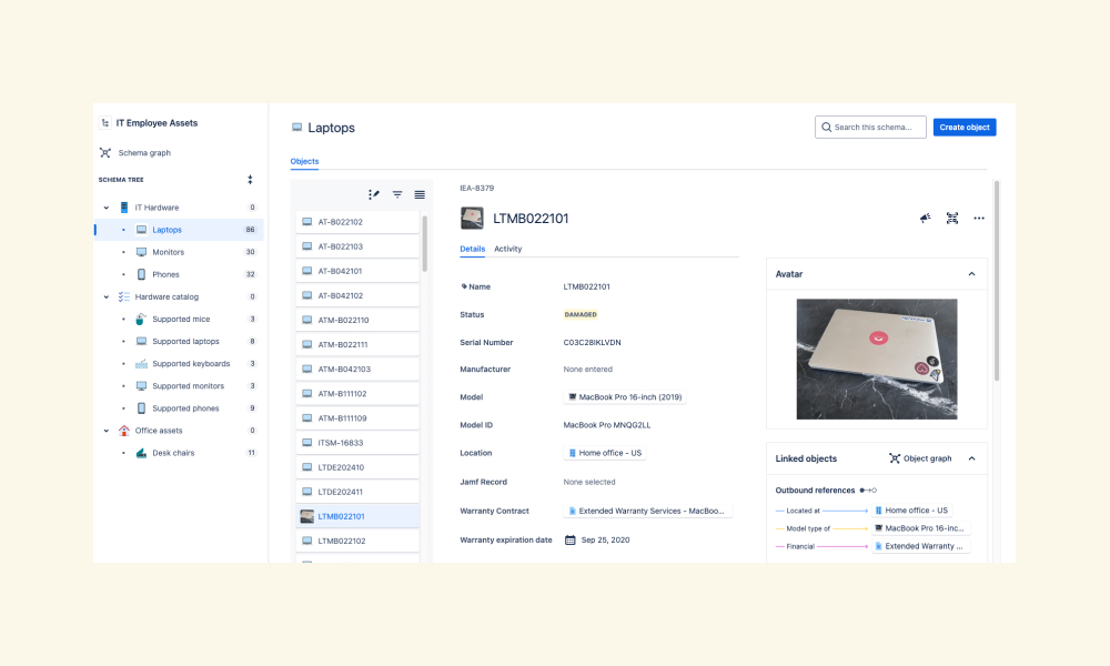 Jira Service Management ITAM image