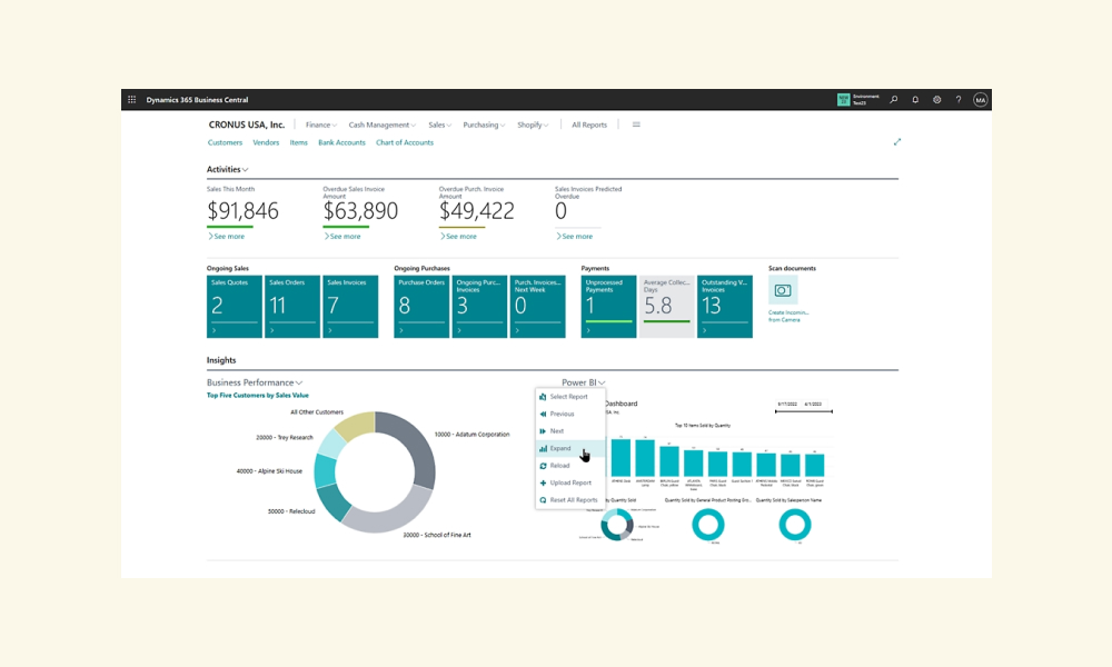Microsoft Dynamics 365 ERP