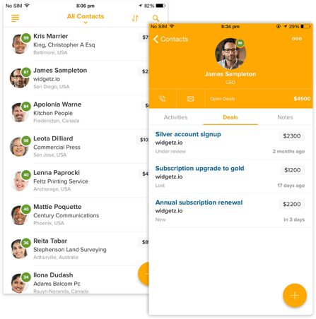 Mobile Freshsales