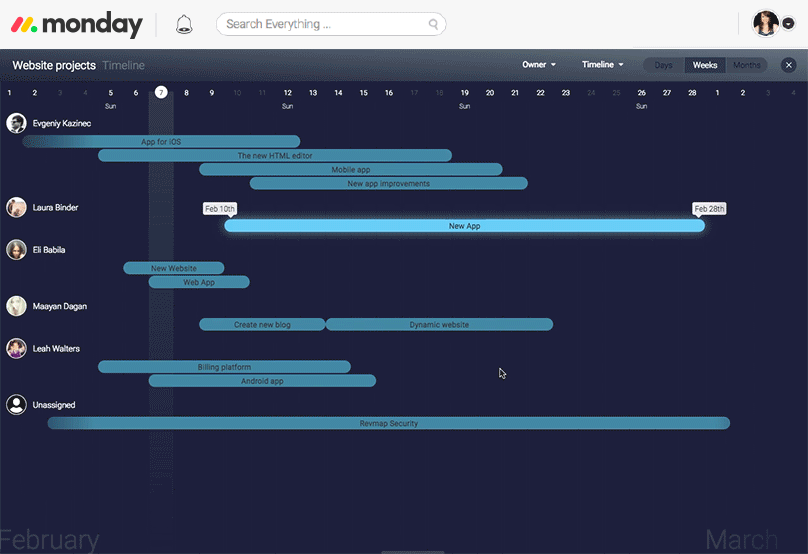 monday.com Project Management Overview Timeplan banner
