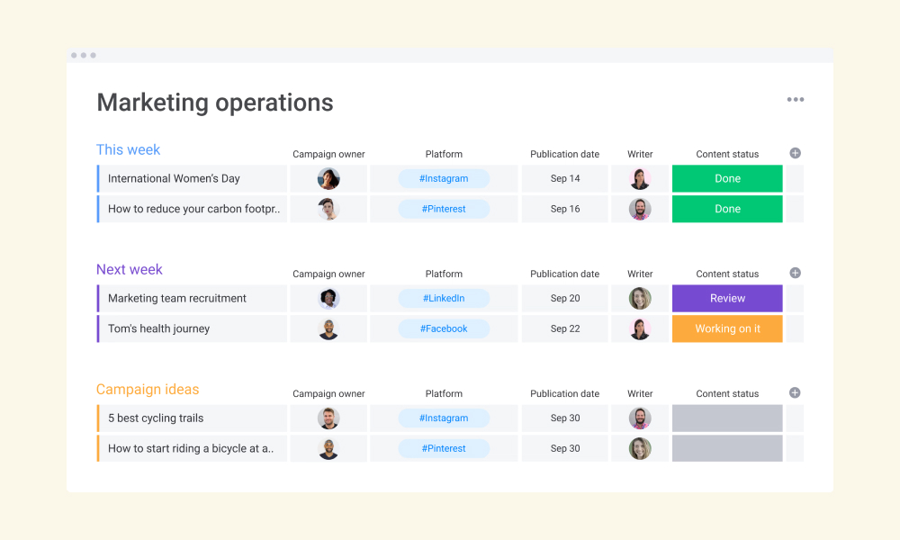 Monday Sales CRM