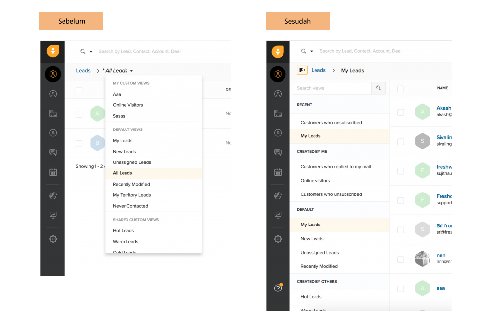 fitur filters dan views terbaru