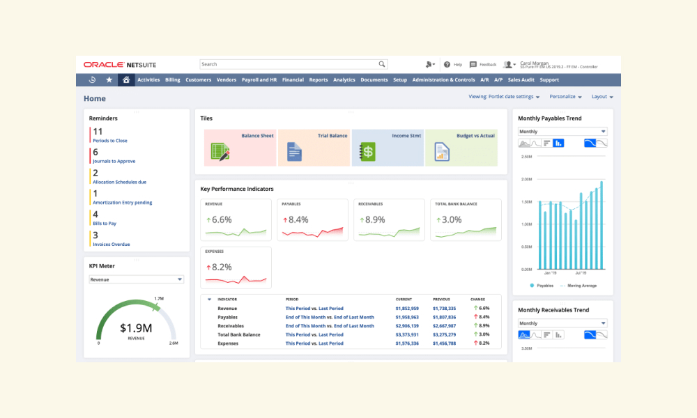 Oracle NetSuite Cloud ERP