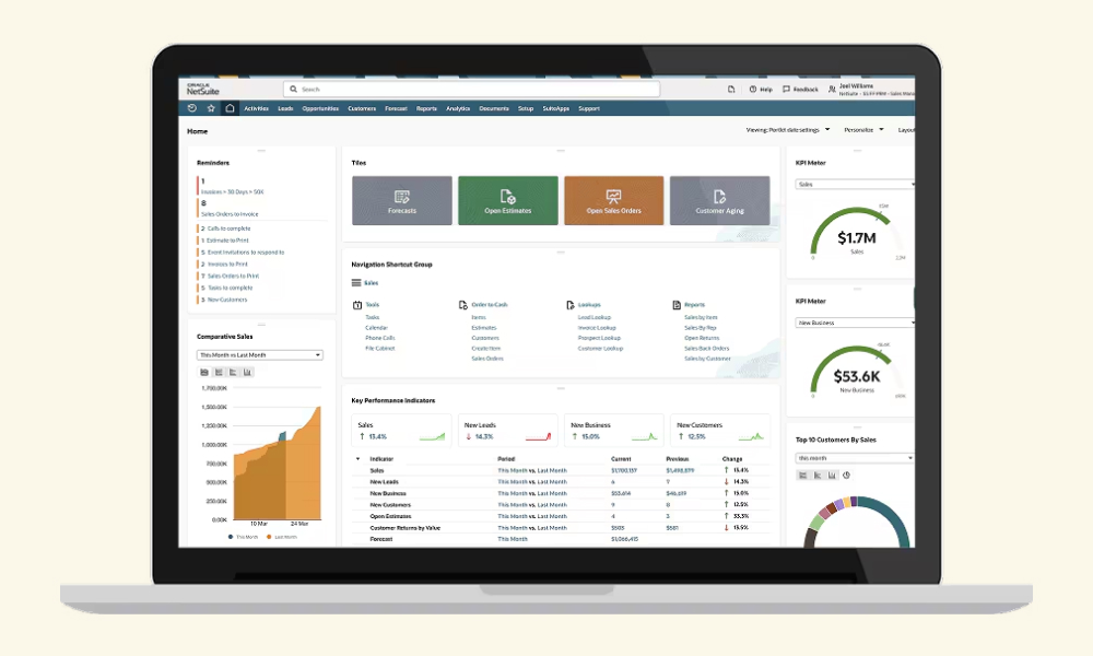 Oracle NetSuite crm image