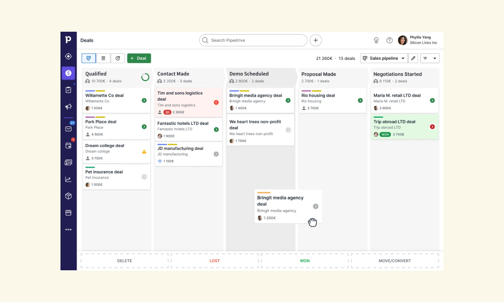 Pipedrive crm image