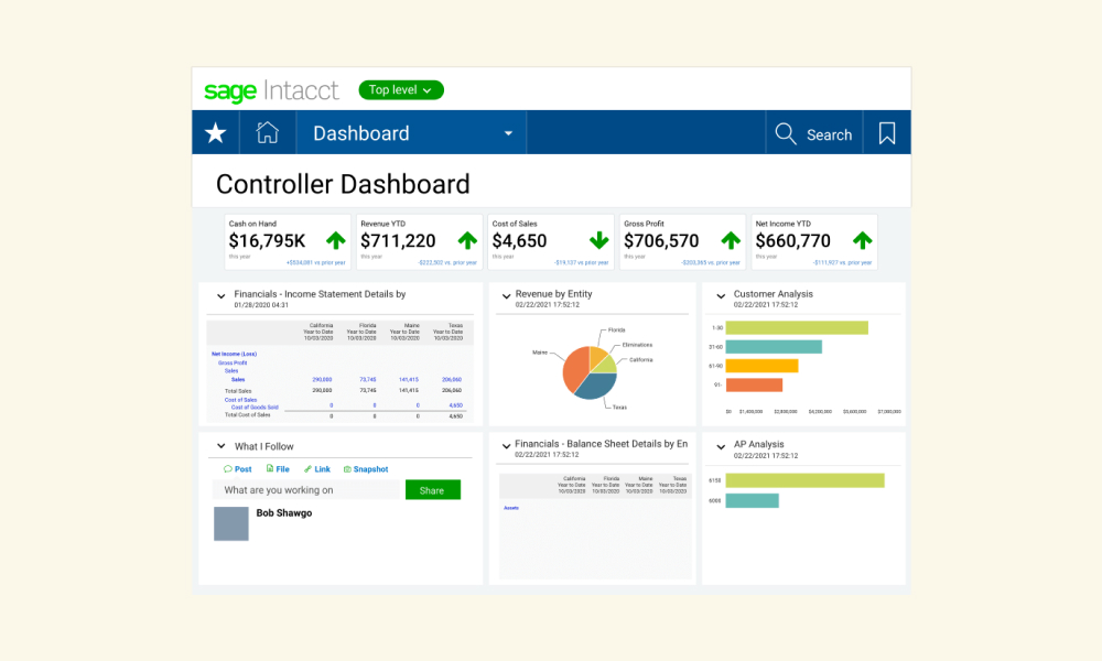 Sage Intacct Financial ERP
