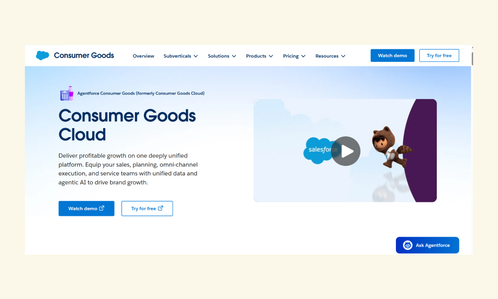 Salesforce Consumer Goods Cloud