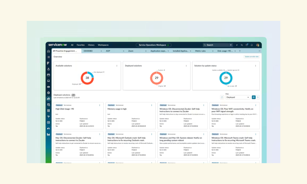 ServiceNow ITSM incident image