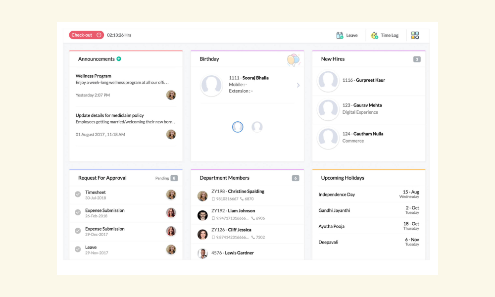 Zoho People Absensi