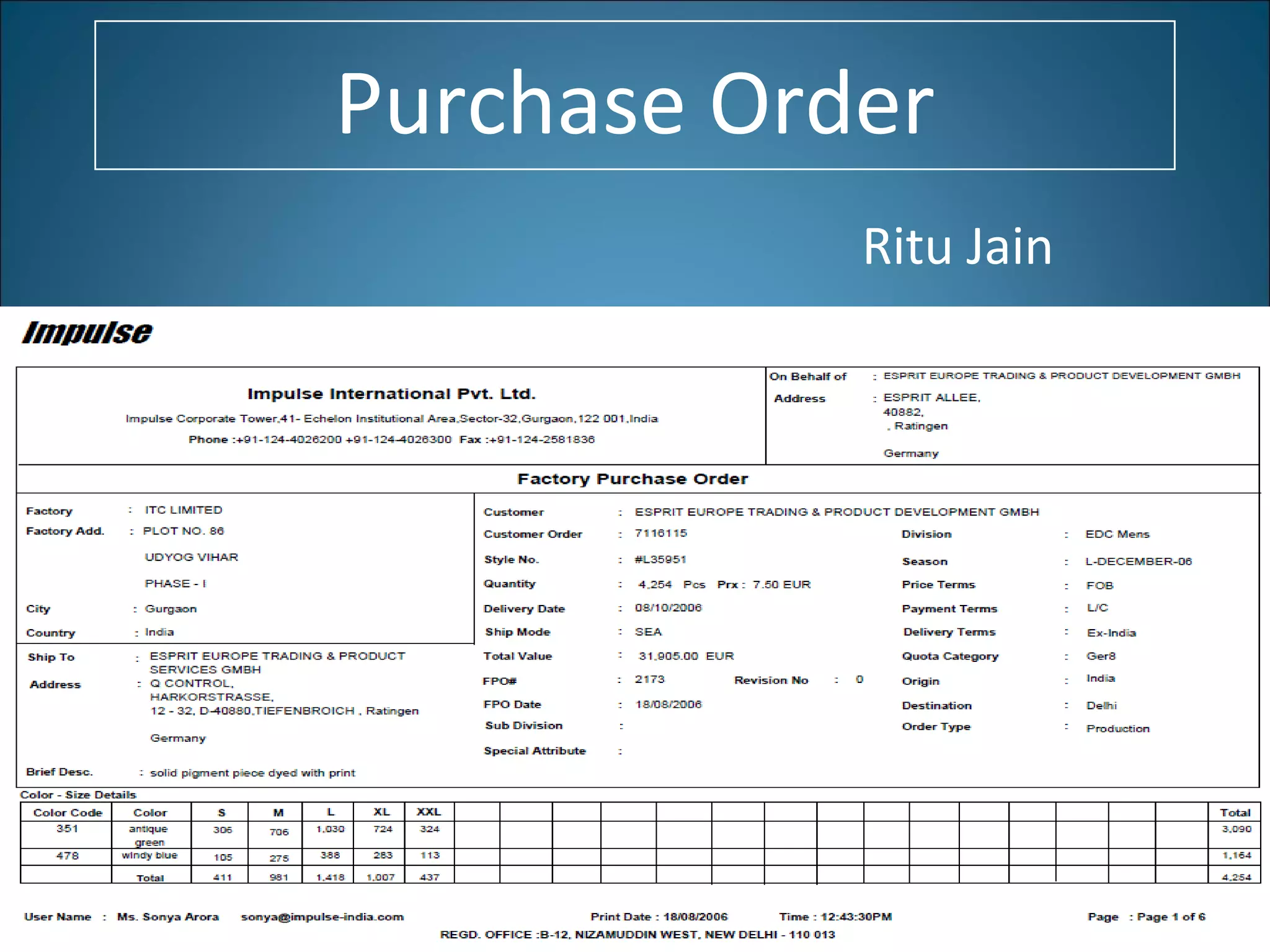 contoh purchase order