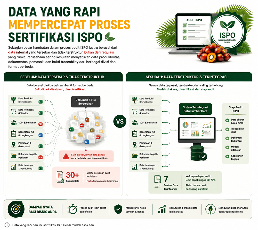 Perbandingan Data Terstruktur vs Tidak Terstruktur dalam Audit ISPO