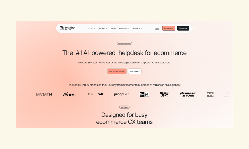 Gorgias Helpdesk for Ecommerce