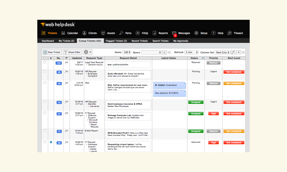 solarwinds service desk image